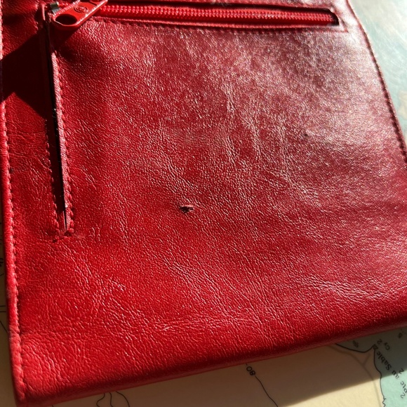 Vintage 90s Via Fina Mini Leather Wallet / Purse - Picture 5 of 7